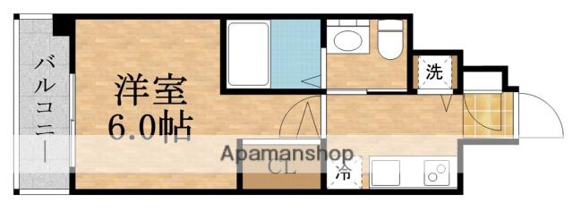 エスリード京橋桜ノ宮公園(1K/7階)の間取り写真