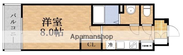 プロヴィスタ京橋ノースゲート(1K/7階)の間取り写真