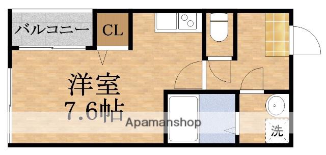HARMONY TERRACE中宮(ワンルーム/3階)の間取り写真