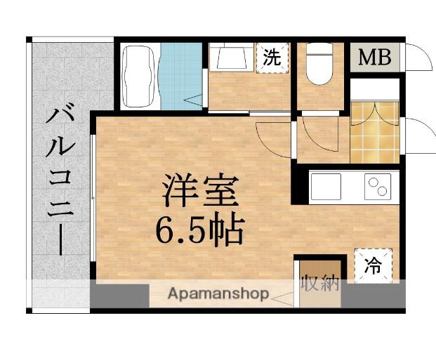 ララプレイス ザ・京橋ステラ(1K/5階)の間取り写真