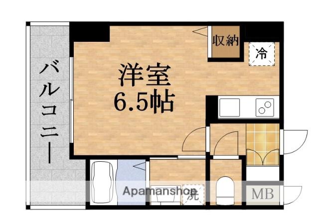 ララプレイス ザ・京橋ステラ(1K/7階)の間取り写真