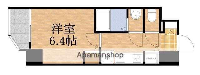 ESLEAD京橋ウエスト(1K/8階)の間取り写真