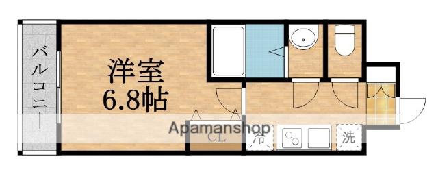 クイン テッド城東(1K/6階)の間取り写真