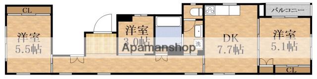 RAPI22(3DK/2階)の間取り写真