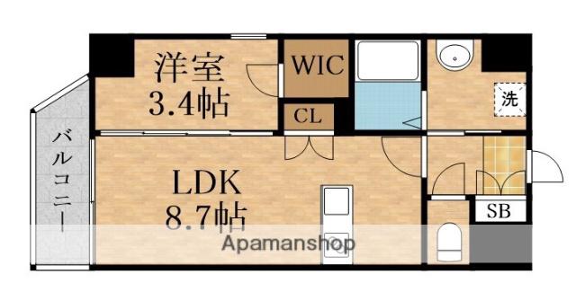 SAMTY京橋CLEAR(1LDK/8階)の間取り写真