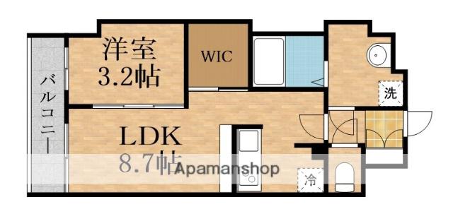 プレサンス桜ノ宮イーサリアル(1LDK/6階)の間取り写真