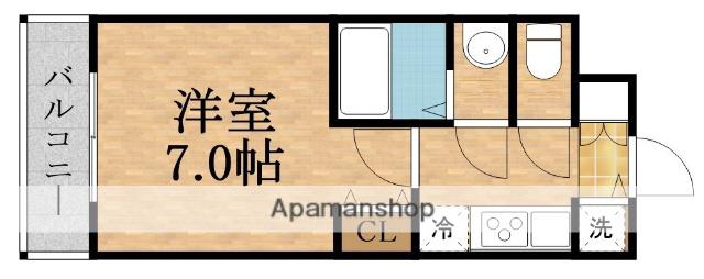 ESLEADRESIDENCE都島シティフロント(1K/8階)の間取り写真
