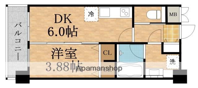 PREGIO関目(1DK/12階)の間取り写真