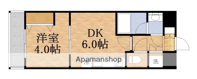 プレジオ城東中央(1DK/9階)の間取り写真