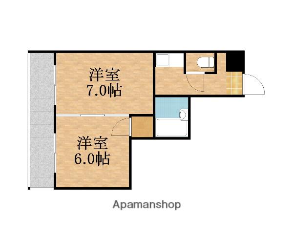 モリビル京橋(2K/6階)の間取り写真