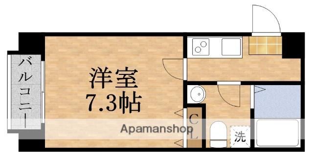 ETC緑橋(1K/1階)の間取り写真