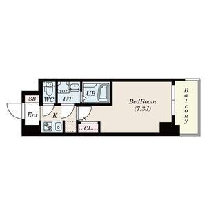 S-RESIDENCE新大阪ウエスト(1K/13階)の間取り写真