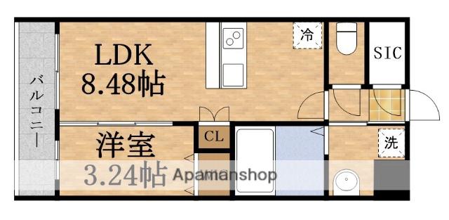 エスリードレジデンス都島ノース(1LDK/6階)の間取り写真