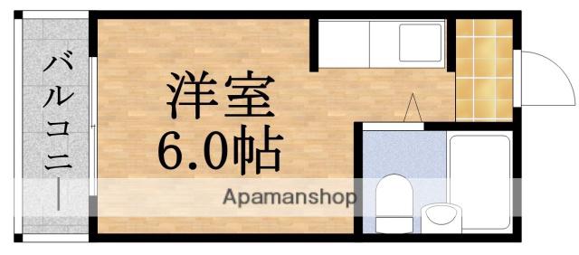 コレクション関目弐番館(ワンルーム/5階)の間取り写真