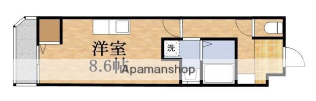 PAX鴫野東(ワンルーム/3階)の間取り写真