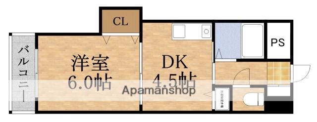 ノルデンハイム今福(1DK/8階)の間取り写真