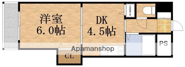 NORDENHEIM今福(1DK/6階)の間取り写真