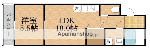フジパレス城東諏訪Ⅱ番館(1LDK/3階)の間取り写真
