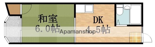 LU SHEETA(1DK/3階)の間取り写真