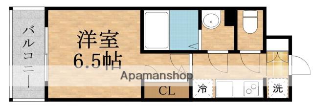 JMFレジデンス桜ノ宮(1K/10階)の間取り写真
