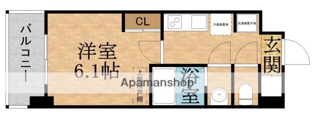 LUMINOUS放出(1K/9階)の間取り写真