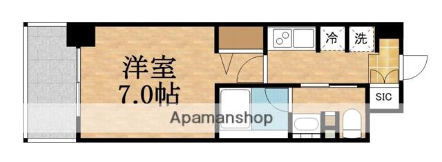 URBANLINK森小路駅前(1K/2階)の間取り写真