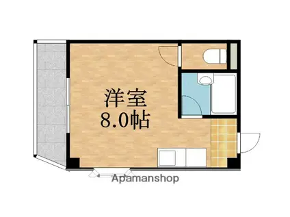 リビングマンション(ワンルーム/3階)の間取り写真