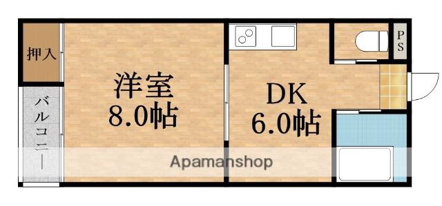 EXCELLENT新森(1DK/5階)の間取り写真