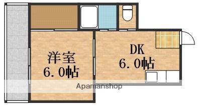 エクセレント・新森(1DK/8階)の間取り写真