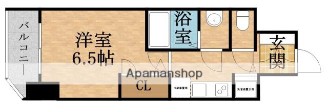 エス レジデンス都島ELEGANT(1K/2階)の間取り写真