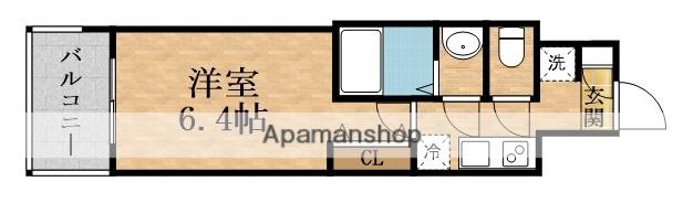 VIA LATTEA(1K/6階)の間取り写真