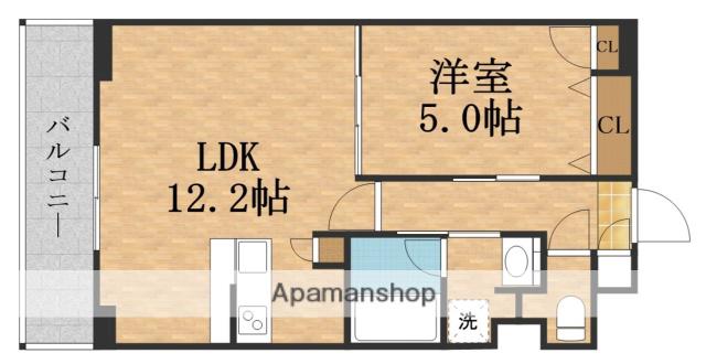 ESTAGEOSEKIME TAKADONO(1LDK/4階)の間取り写真