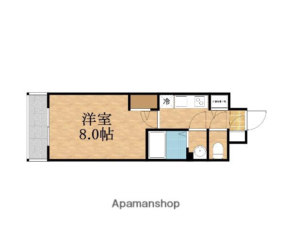 CASA REGRAS城東セントラル(1K/8階)の間取り写真