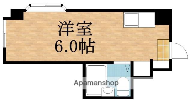 グランドハイツ蒲生(ワンルーム/6階)の間取り写真
