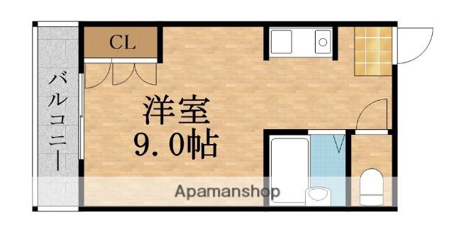 関目ハイツ(1K/3階)の間取り写真