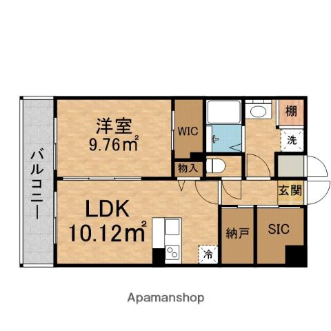 京橋パンション(1LDK/6階)の間取り写真