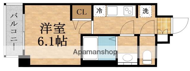 プレサンス野江内代ペルティエ(1K/10階)の間取り写真