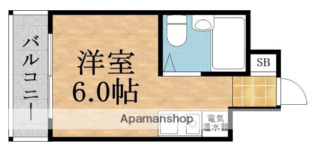 プレアール都島3(ワンルーム/4階)の間取り写真