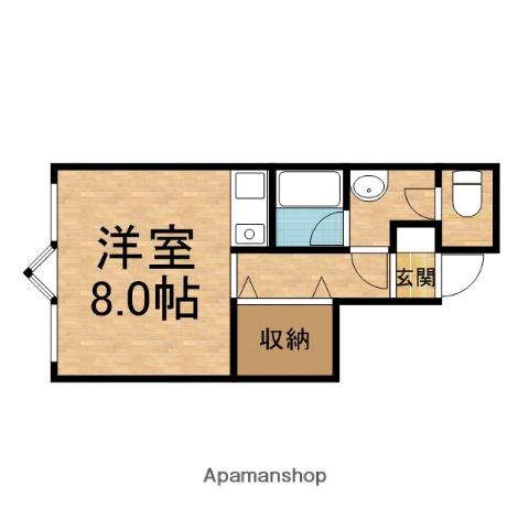 保和ビル(ワンルーム/3階)の間取り写真