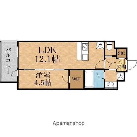 SPLENDIDE SHINOSAKA Ⅶ(1LDK/9階)の間取り写真