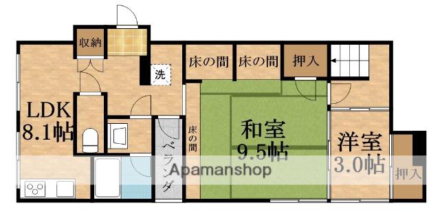 都島本通2丁目 都ビル(1SLDK/2階)の間取り写真