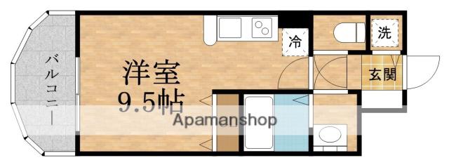 NORDEN TOWER SHIN-OSAKA ANNEX(1K/2階)の間取り写真