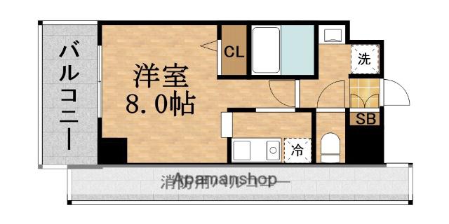 NORDENHEIM SHIN-OSAKA II(1K/8階)の間取り写真