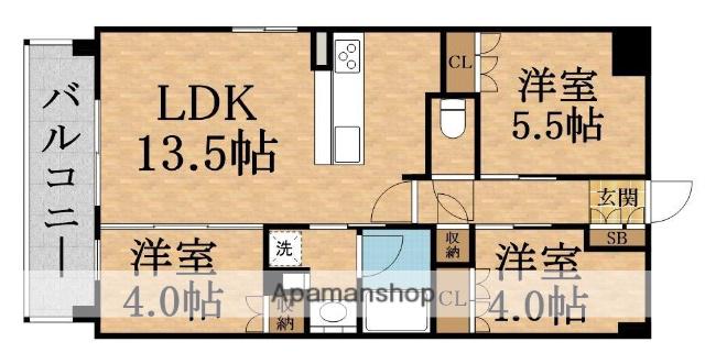 アーバンパーク淡路(3LDK/2階)の間取り写真