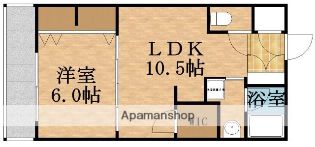 プレサンスロジェ都島本通イースト(1LDK/12階)の間取り写真