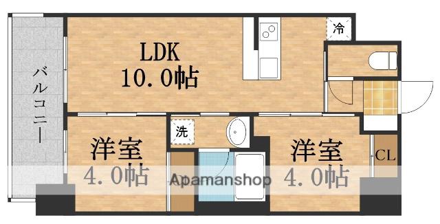 SERENITE FRANC SHIN-OSAKA(2LDK/6階)の間取り写真