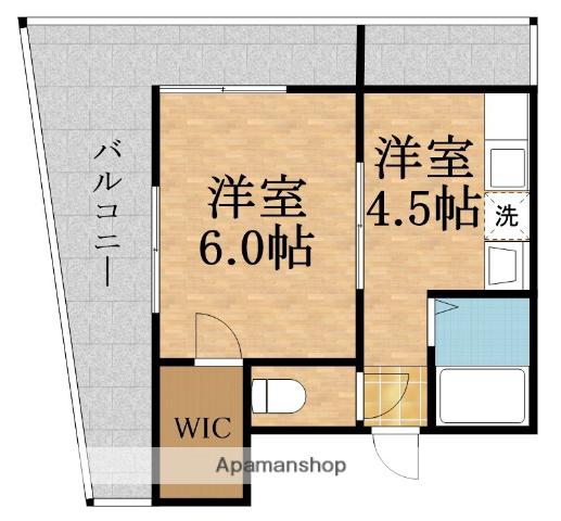 レジデンス緑橋(1DK/4階)の間取り写真