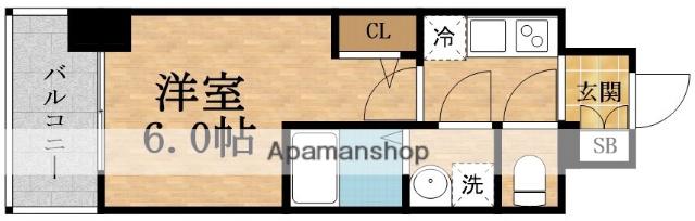エスリード新大阪ザ・プレミアウエスト(1K/5階)の間取り写真