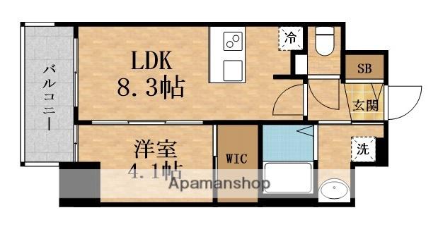 アドバンス北大阪アルタノ(1LDK/3階)の間取り写真