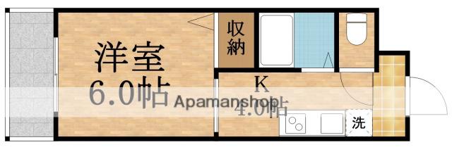 メゾンクレール(2DK/3階)の間取り写真